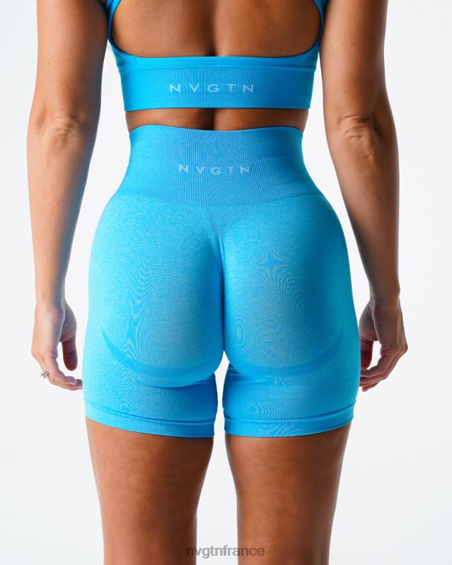 femmes XJRR2347 Caraïbes aptitude NVGTN short contour sans coutures
