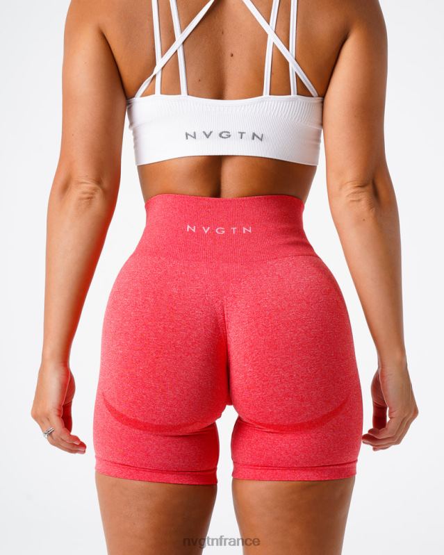 femmes XJRR2350 pomme de bonbon aptitude NVGTN short contour sans coutures