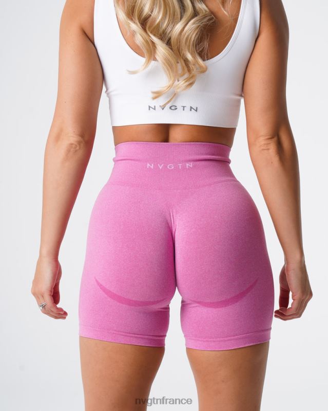 femmes XJRR2353 bubble gum rose aptitude NVGTN short contour sans coutures
