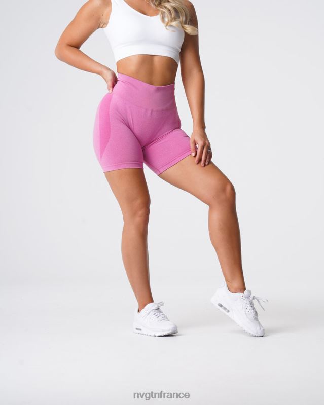 femmes XJRR2353 bubble gum rose aptitude NVGTN short contour sans coutures