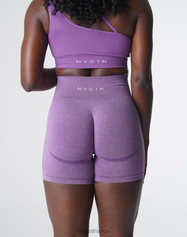 femmes XJRR2355 violet aptitude NVGTN short contour sans coutures