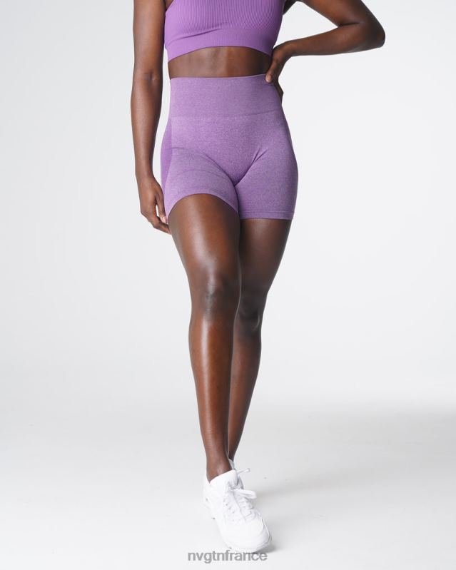 femmes XJRR2355 violet aptitude NVGTN short contour sans coutures