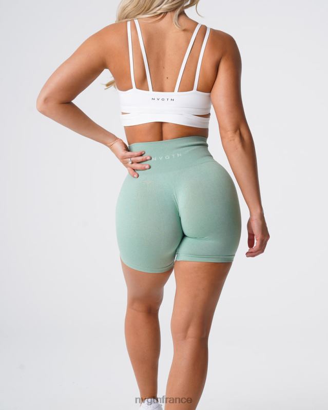 femmes XJRR2363 vert sauge aptitude NVGTN short pro sans couture
