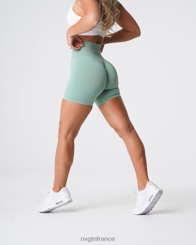 femmes XJRR2363 vert sauge aptitude NVGTN short pro sans couture