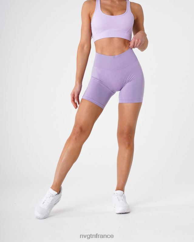 femmes XJRR2367 lilas aptitude NVGTN short pro sans couture
