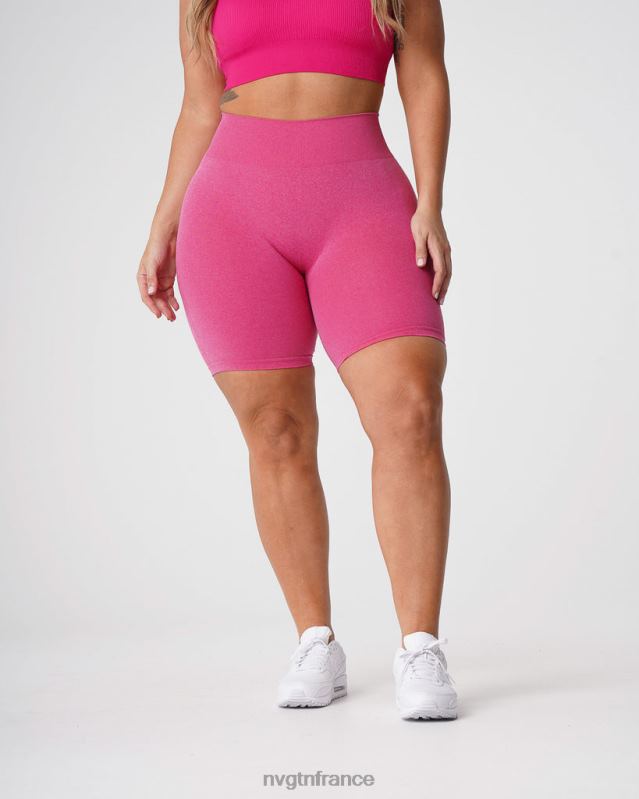 femmes XJRR2369 fuchsia aptitude NVGTN short pro sans couture