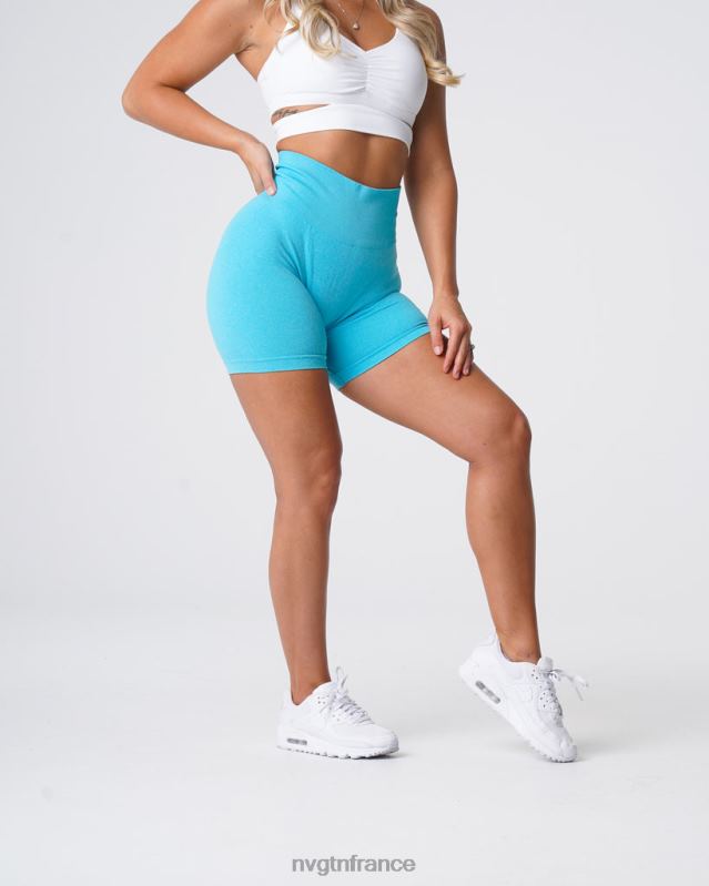 femmes XJRR2372 aqua aptitude NVGTN short pro sans couture