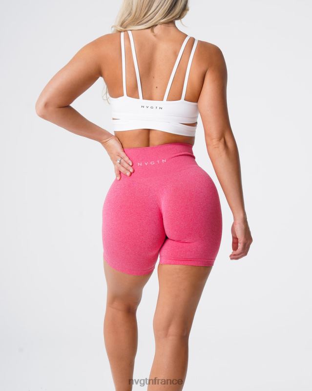 femmes XJRR2375 rose vif aptitude NVGTN short pro sans couture