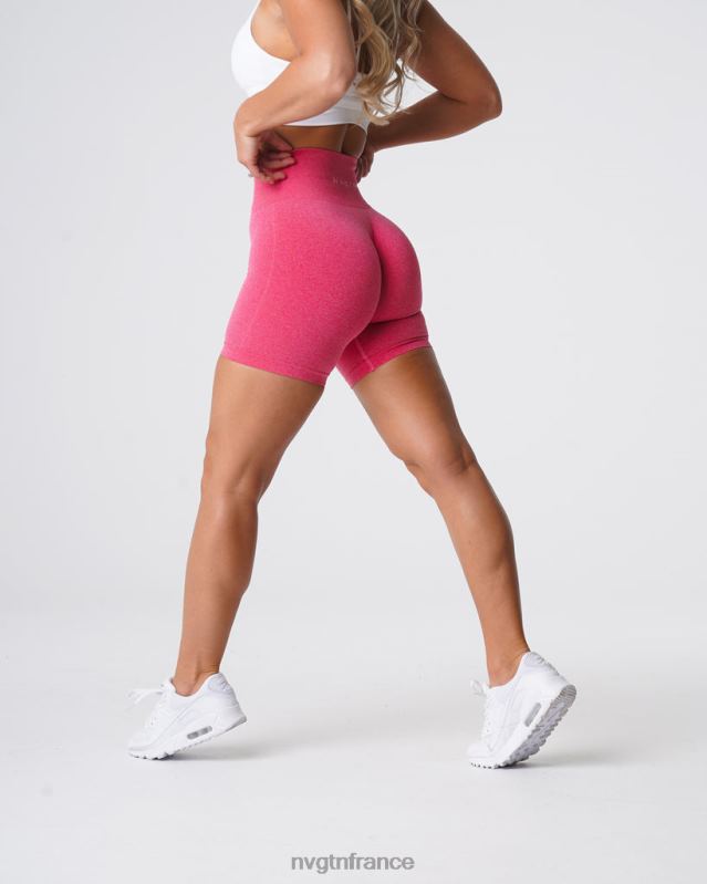 femmes XJRR2375 rose vif aptitude NVGTN short pro sans couture