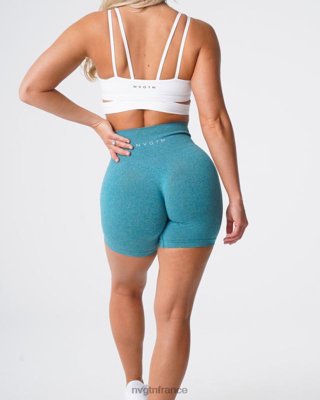 femmes XJRR2380 sarcelle aptitude NVGTN short pro sans couture
