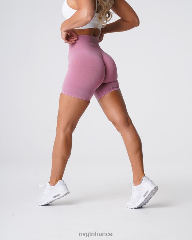 femmes XJRR2384 rose pastel aptitude NVGTN short pro sans couture