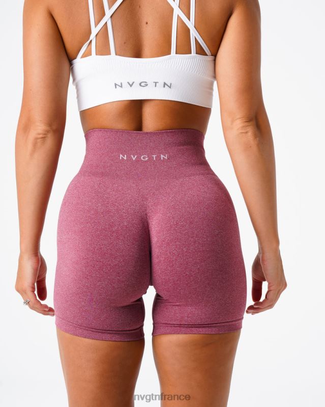 femmes XJRR2385 bordeaux aptitude NVGTN short pro sans couture