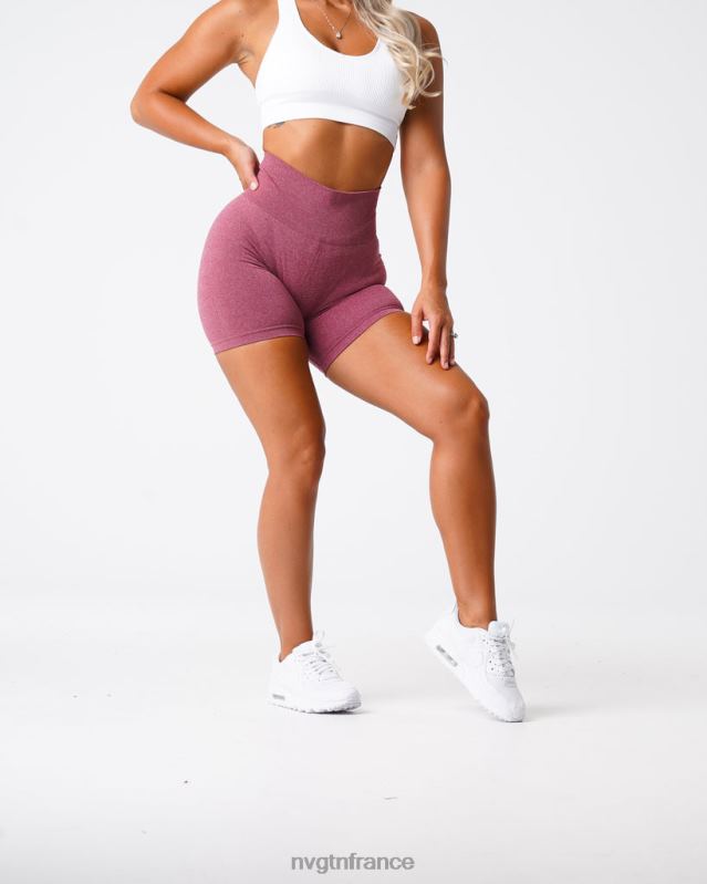 femmes XJRR2385 bordeaux aptitude NVGTN short pro sans couture