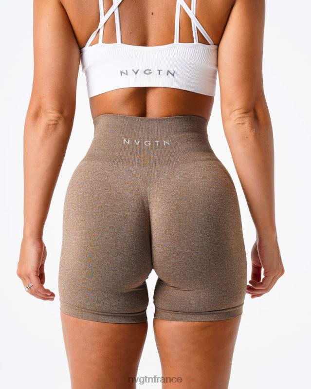 femmes XJRR2387 moka aptitude NVGTN short pro sans couture