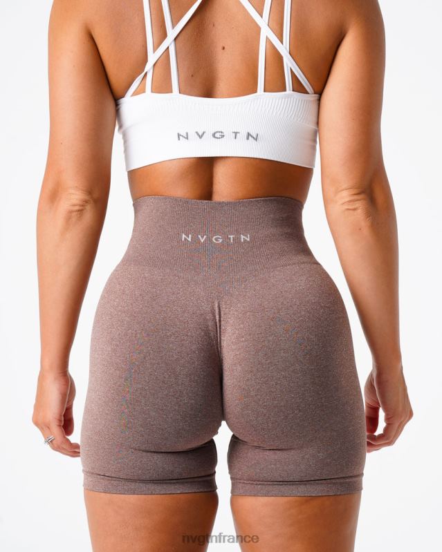 femmes XJRR2388 cacao aptitude NVGTN short pro sans couture