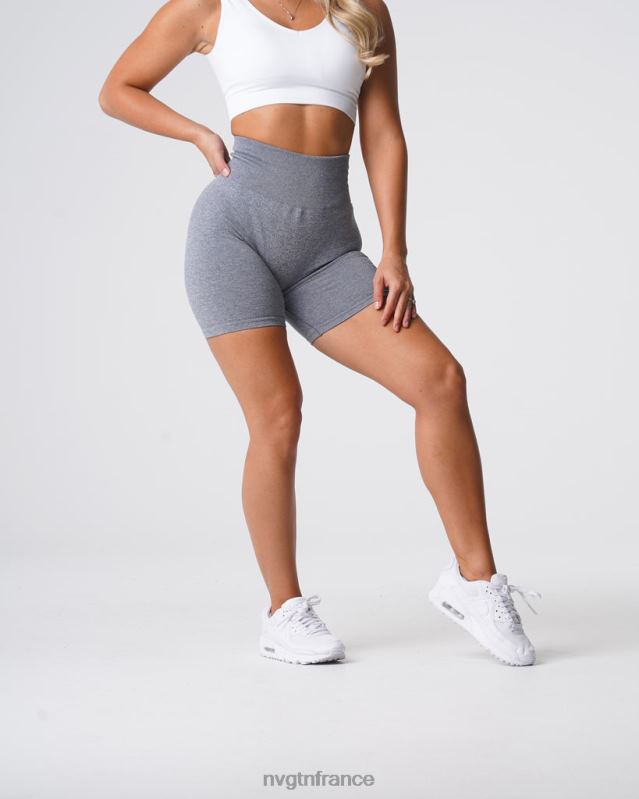femmes XJRR2394 gris aptitude NVGTN short froissé sans coutures