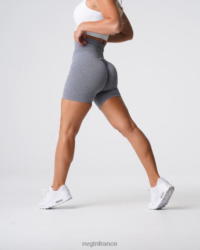 femmes XJRR2394 gris aptitude NVGTN short froissé sans coutures