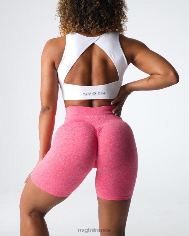 femmes XJRR2405 corail aptitude NVGTN short froissé sans coutures