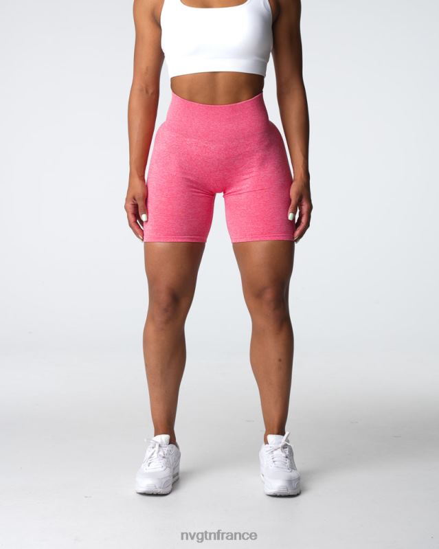 femmes XJRR2405 corail aptitude NVGTN short froissé sans coutures