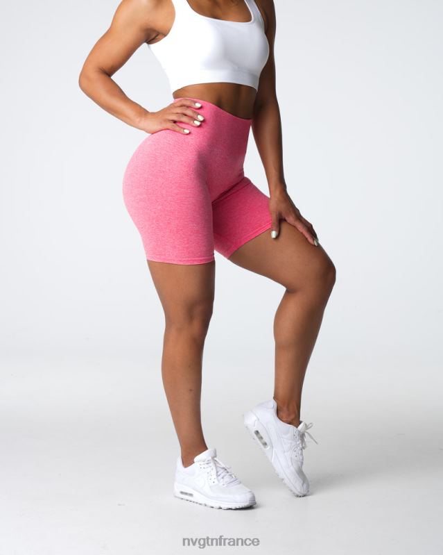 femmes XJRR2405 corail aptitude NVGTN short froissé sans coutures