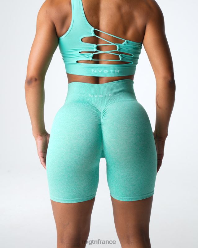 femmes XJRR2406 menthe aptitude NVGTN short froissé sans coutures