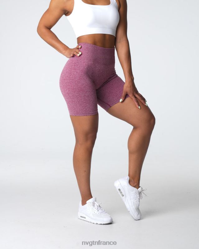 femmes XJRR2410 bordeaux aptitude NVGTN short froissé sans coutures