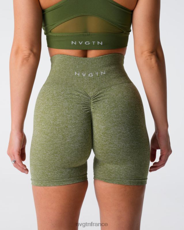 femmes XJRR2416 prairie aptitude NVGTN short froissé sans coutures