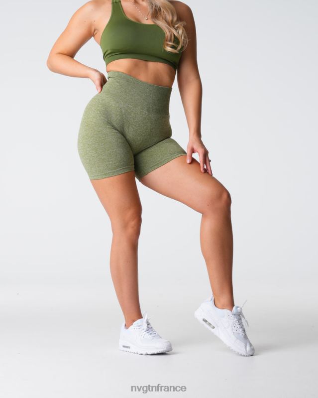 femmes XJRR2416 prairie aptitude NVGTN short froissé sans coutures