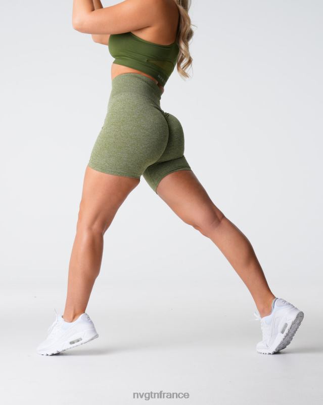 femmes XJRR2416 prairie aptitude NVGTN short froissé sans coutures