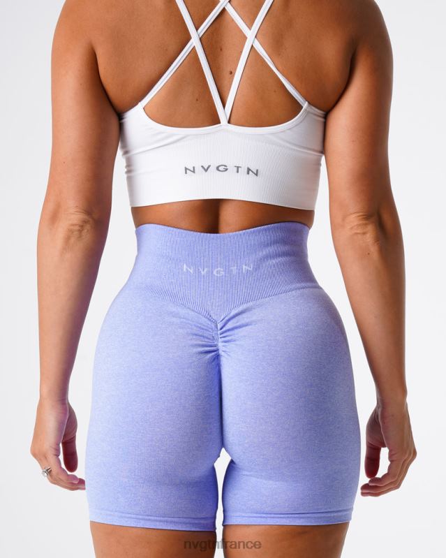 femmes XJRR2422 pervenche aptitude NVGTN short froissé sans coutures