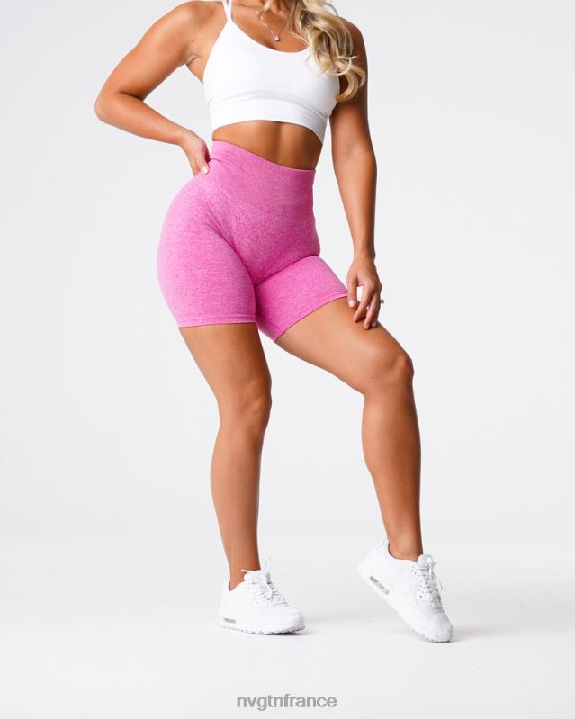 femmes XJRR2426 bubble gum rose aptitude NVGTN short froissé sans coutures