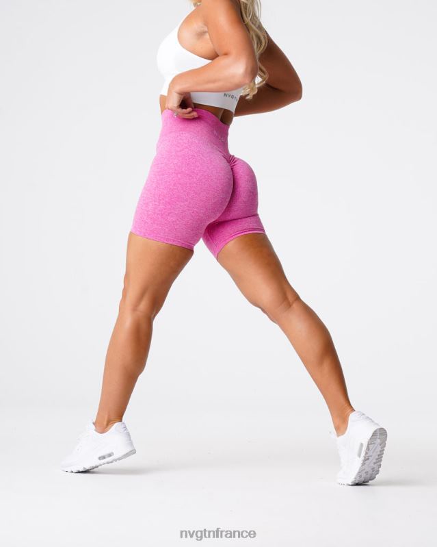 femmes XJRR2426 bubble gum rose aptitude NVGTN short froissé sans coutures