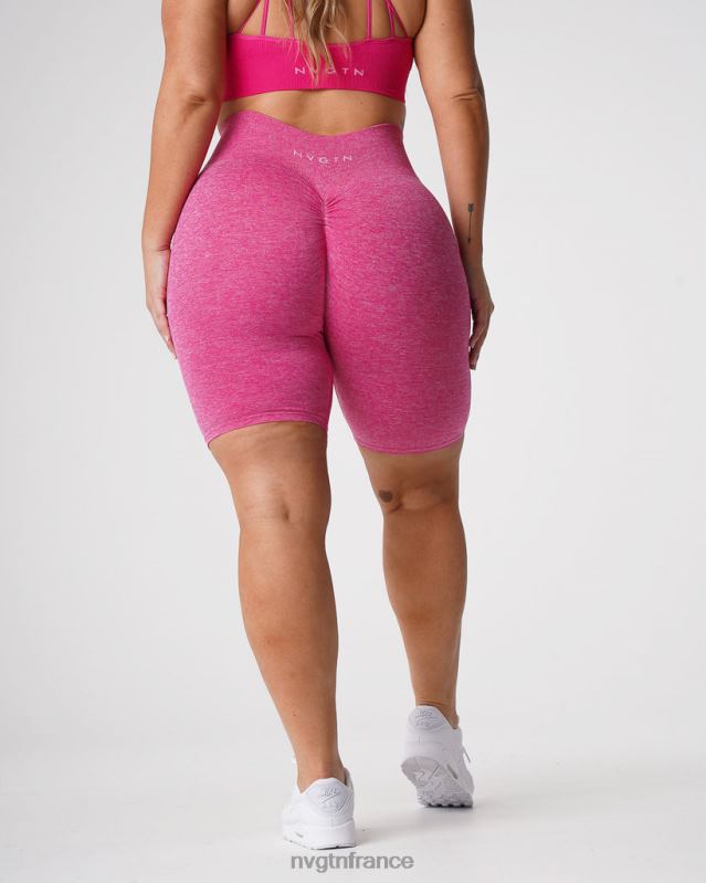 femmes XJRR2427 fuchsia aptitude NVGTN short froissé sans coutures