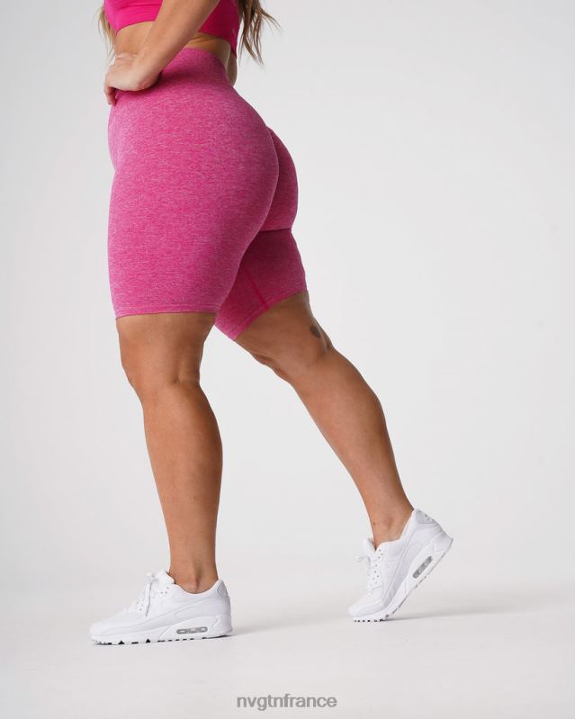 femmes XJRR2427 fuchsia aptitude NVGTN short froissé sans coutures