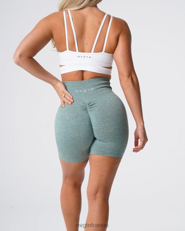 femmes XJRR2428 vert sauge aptitude NVGTN short froissé sans coutures