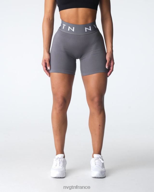 femmes XJRR2431 charbon aptitude NVGTN short de sport sans couture