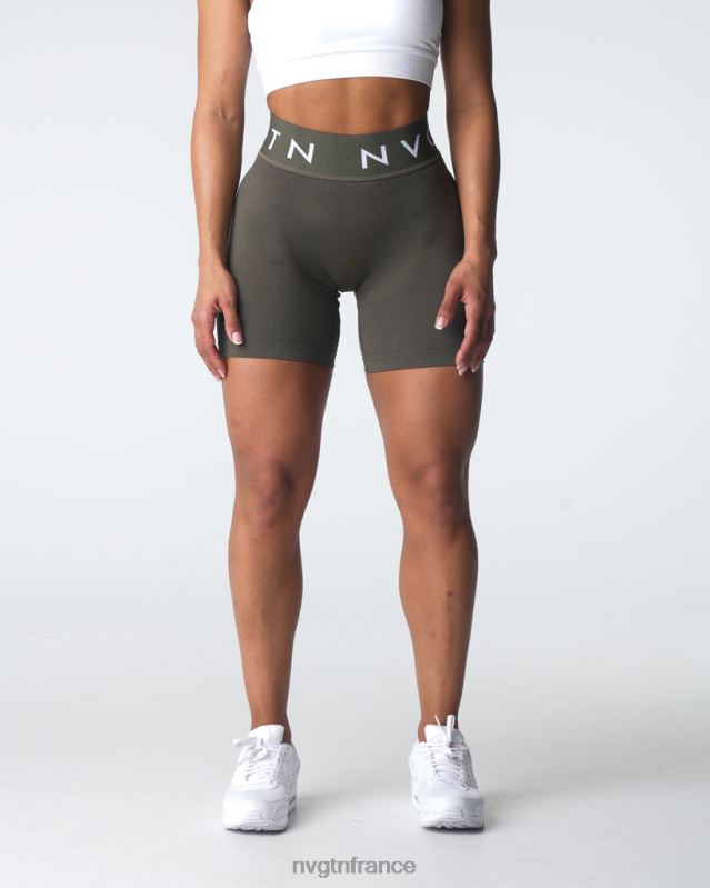 femmes XJRR2432 olive aptitude NVGTN short de sport sans couture