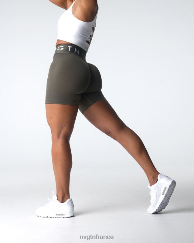 femmes XJRR2432 olive aptitude NVGTN short de sport sans couture