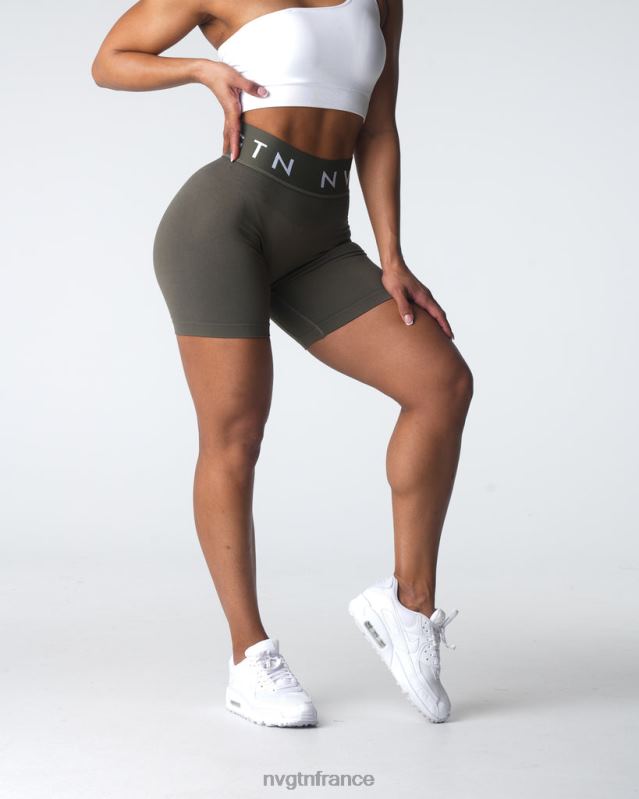 femmes XJRR2432 olive aptitude NVGTN short de sport sans couture