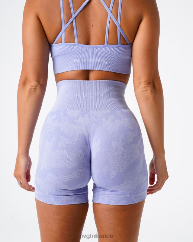 femmes XJRR2445 pervenche aptitude NVGTN short camouflage sans coutures