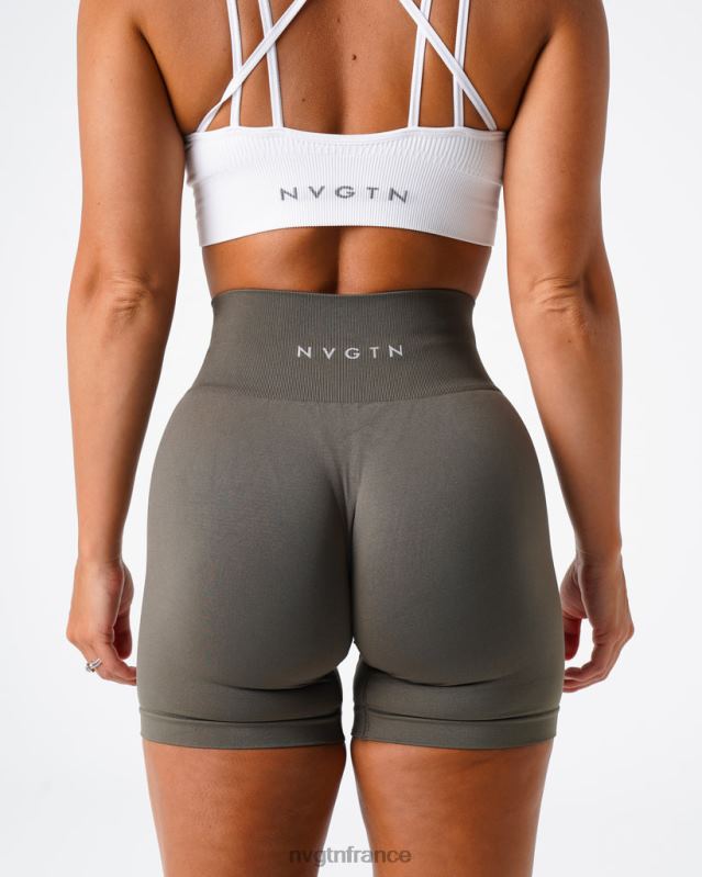 femmes XJRR2451 olive aptitude NVGTN short uni sans couture