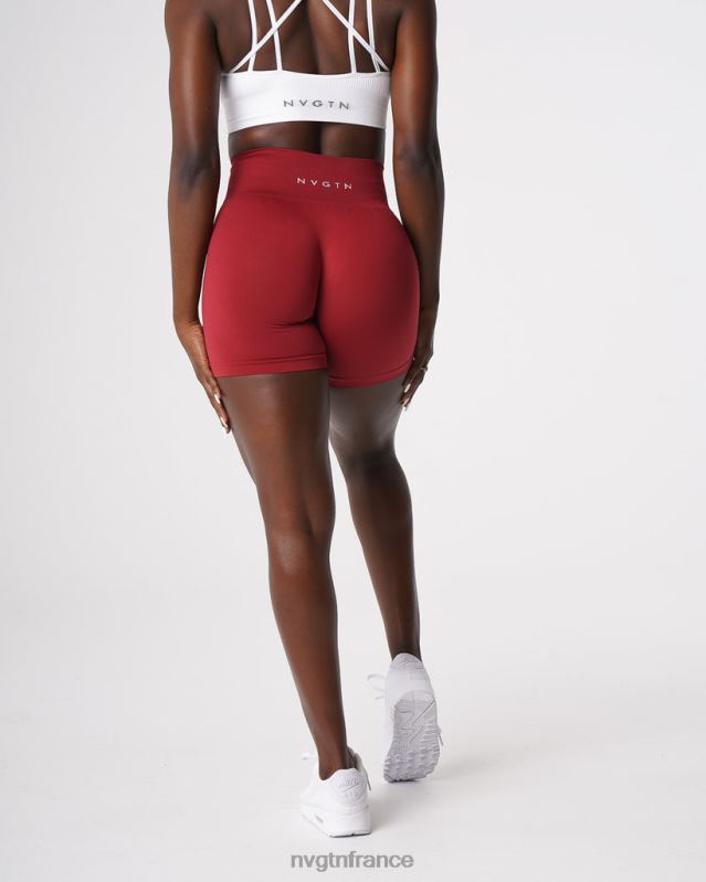 femmes XJRR2460 carmin aptitude NVGTN short uni sans couture