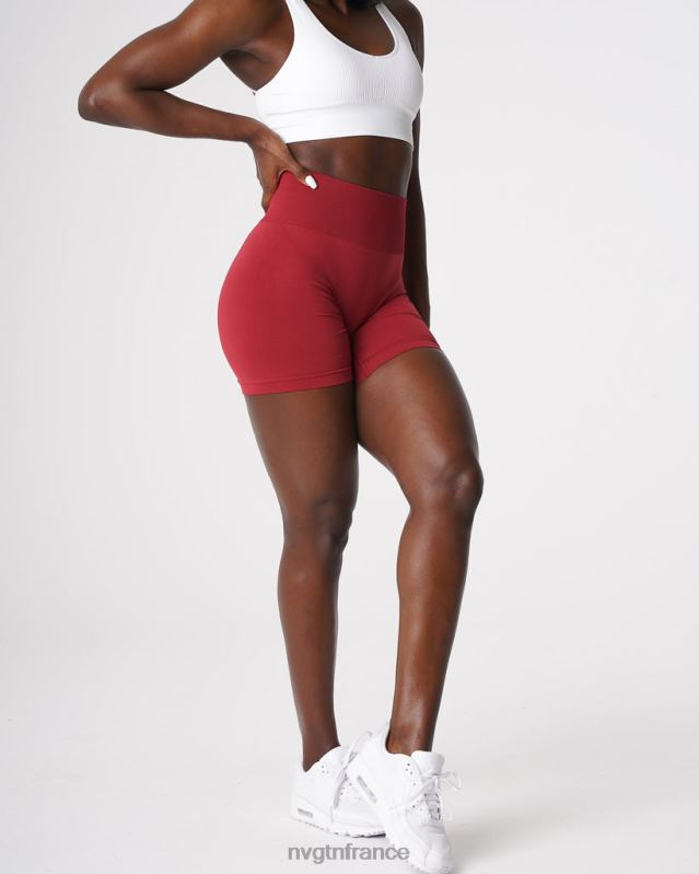 femmes XJRR2460 carmin aptitude NVGTN short uni sans couture