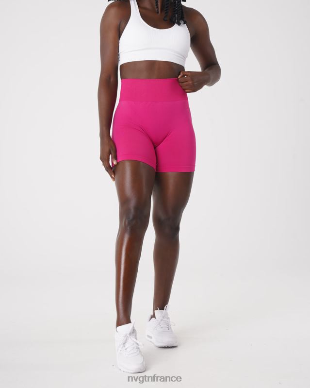 femmes XJRR2462 magenta aptitude NVGTN short uni sans couture