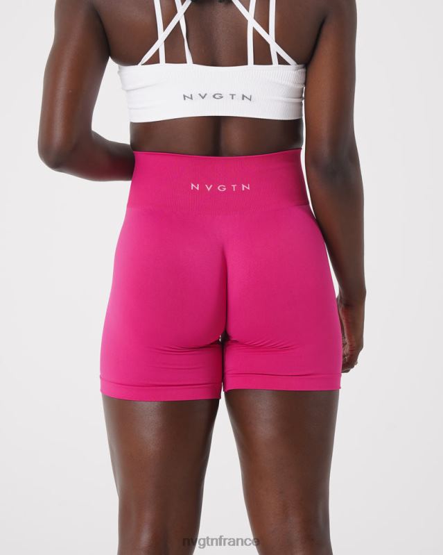 femmes XJRR2462 magenta aptitude NVGTN short uni sans couture