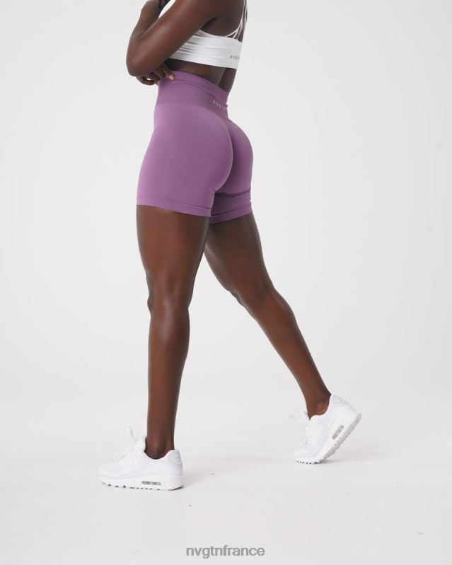 femmes XJRR2463 orchidée aptitude NVGTN short uni sans couture