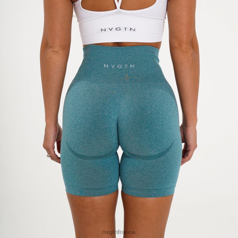 femmes XJRR2482 sarcelle aptitude NVGTN short de motard