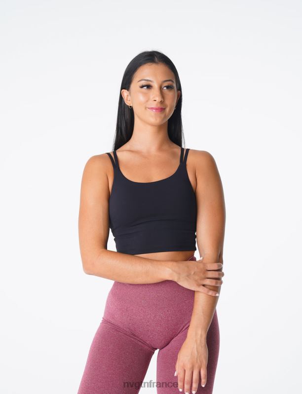 femmes XJRR2105 noir aptitude NVGTN haut de soutien-gorge Poise