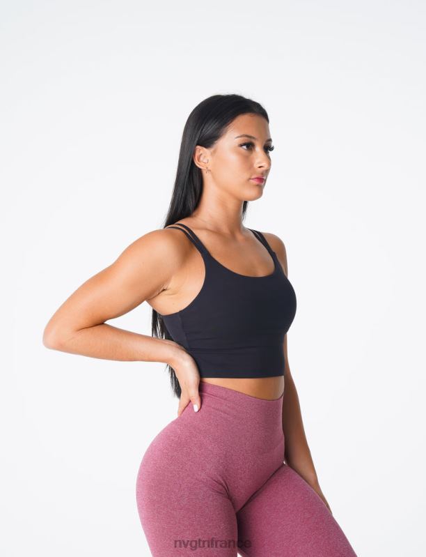 femmes XJRR2105 noir aptitude NVGTN haut de soutien-gorge Poise