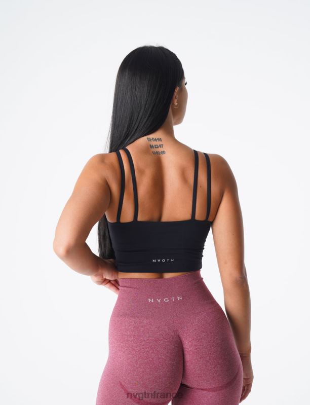 femmes XJRR2105 noir aptitude NVGTN haut de soutien-gorge Poise